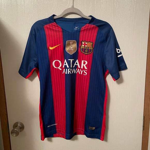 Nike FC Barcelona 2016/17 Home Jersey FIFA World Champions 2015 SZ M